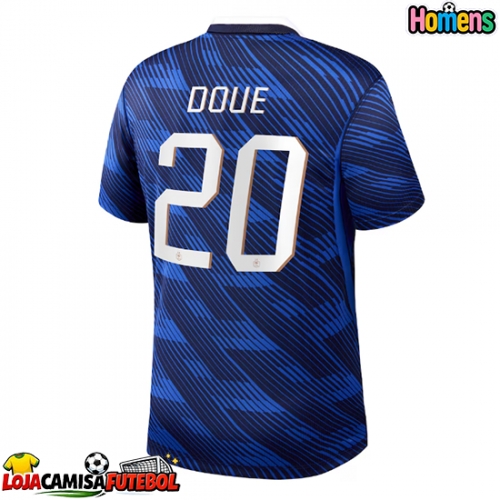 Camisa de Futebol França Desire Doue #20 Equipamento Principal Mundo 2026 Manga Curta